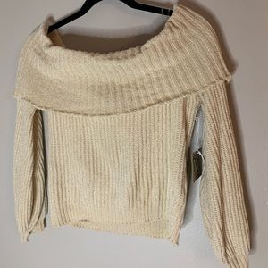Off the shoulder sweater